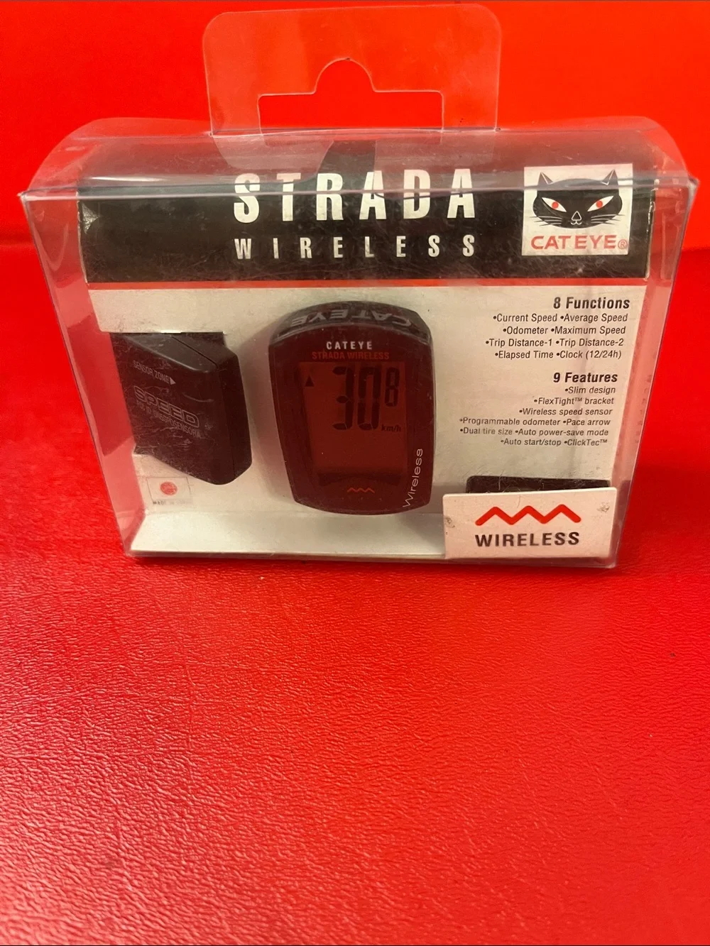 Cat Eye Strada Wireless Bike Computer - Black